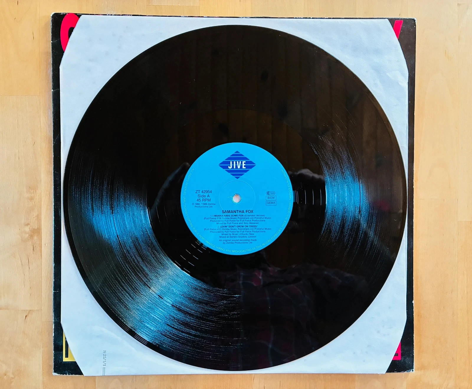 Maxi vinyl 45T Samantha Fox I wanna have some fun. – photo 3